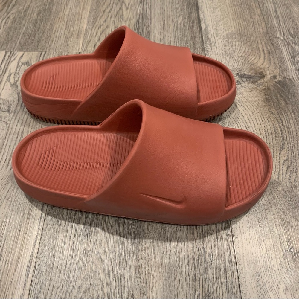 Nike Calm Terra Blush Slide Sandals Women’s 7 Mens 6 Shoes Comfort